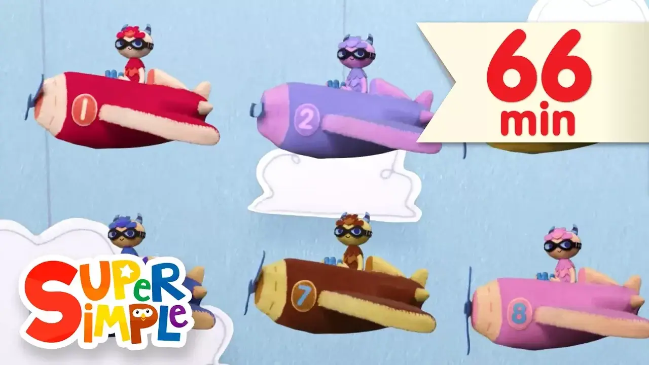 10 Little Airplanes | + More Kids Songs | Super Simple Songs