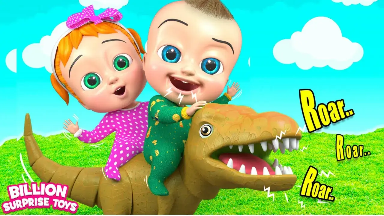 Dinosaur Song for Kids - BillionSurpriseToys Learn English Songs for Kids & Cartoon