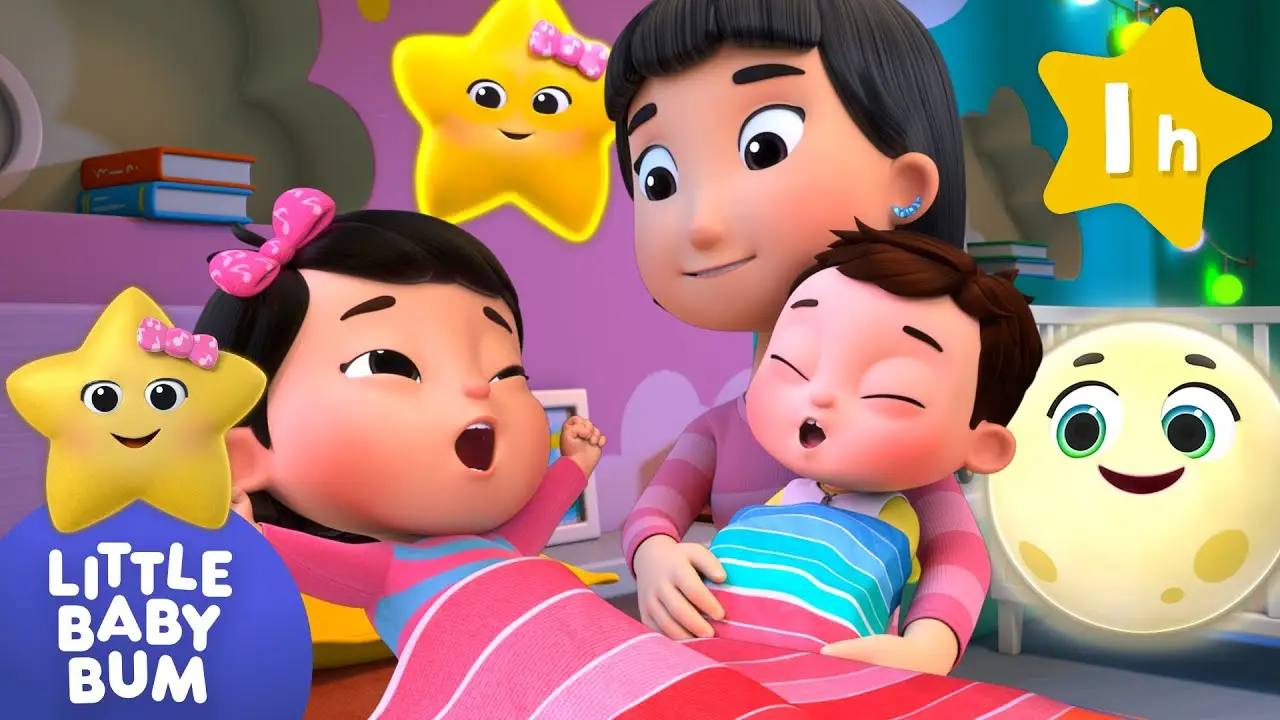 Moon Says Goodnight - Baby Max Lullaby ⭐ Little Baby Bum Nursery Rhymes - One Hour Baby Song Mix