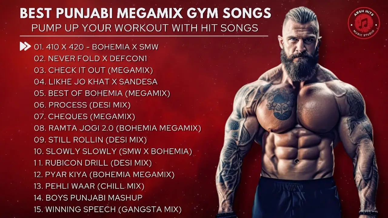 Top Punjabi MegaMix Gym Songs I Gym Workout Songs Punjabi Hindi Mix 2024 @BlazzeMusic