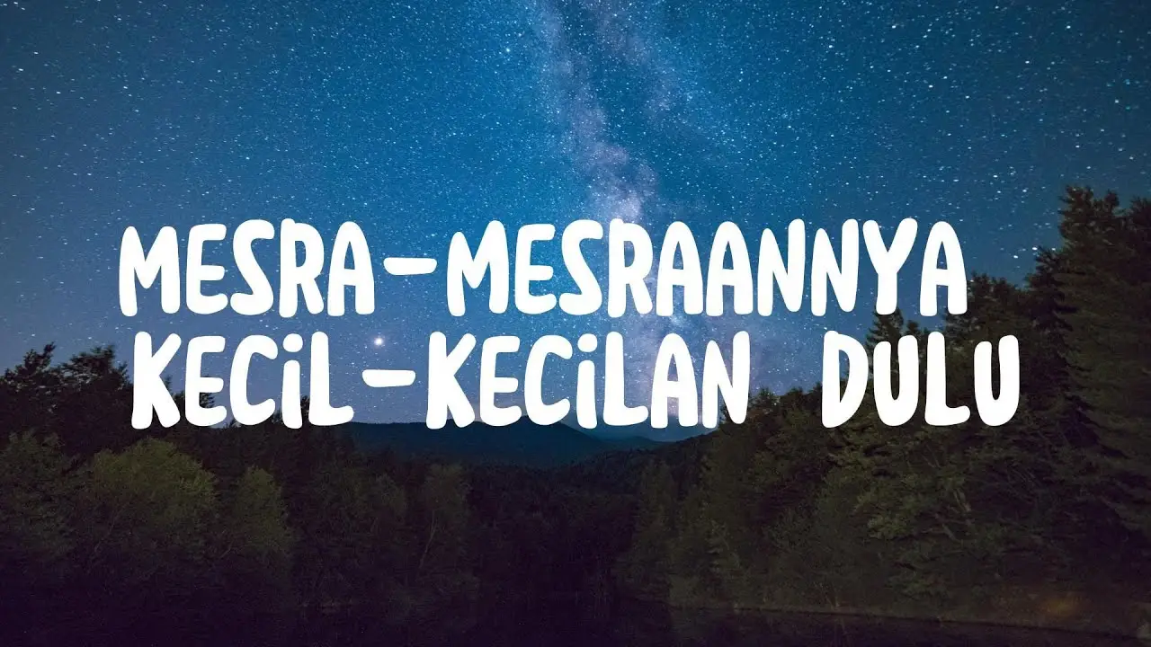 Mesra-mesraannya kecil-kecilan dulu - Sal Priadi (Lirik)