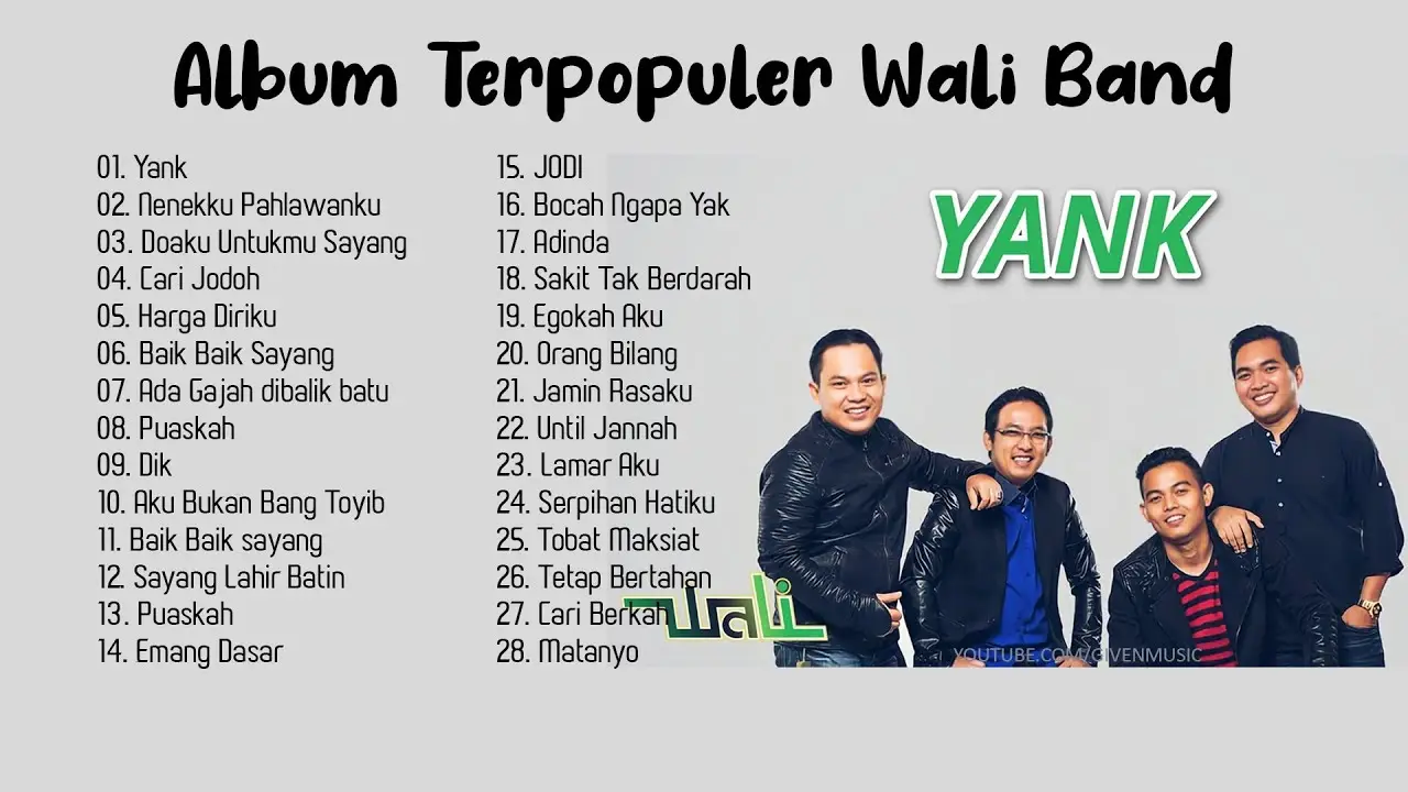 Album Terpopuler Wali Band - Lagu Wali Terbaik Sepanjang Masa