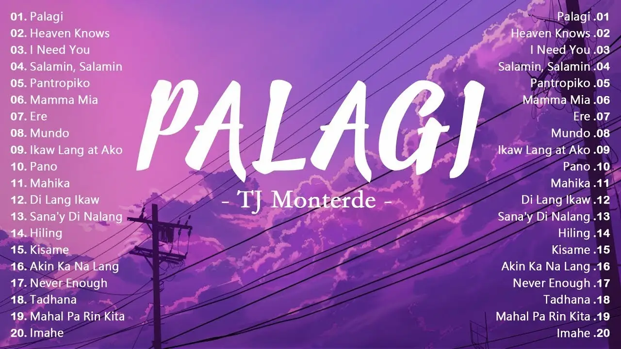 Palagi - TJ Monterde, Heaven Knows 💗 Best OPM Tagalog Love Songs | OPM Tagalog Top Songs 2024