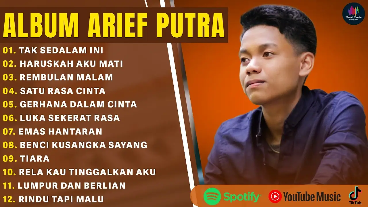 TAK SEDALAM INI - ARIEF PUTRA FULL ALBUM TERBAIK 2025 | HARUSKAH AKU MATI | LAGU POP MELAYU 2025