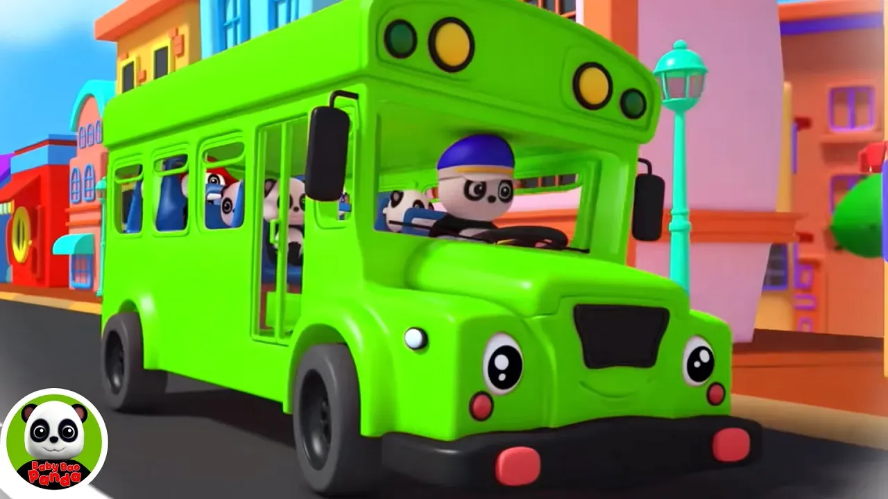 The Wheels On The Bus Cartoon Nursery Rhymes and Children's Music