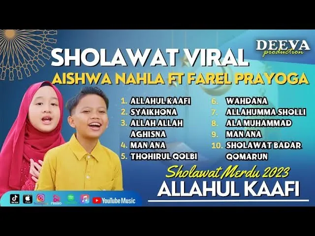 Allahul Kaafi Mix Sholawat Badar - Aishwa Nahla Ft Farel Prayoga | Full Album Terbaru 2023