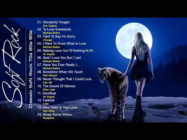 Michael Bolton, Bee Gees, Air Supply, Rod Stewart, Elton John | Soft Rock Best Songs 60s 70s 80s