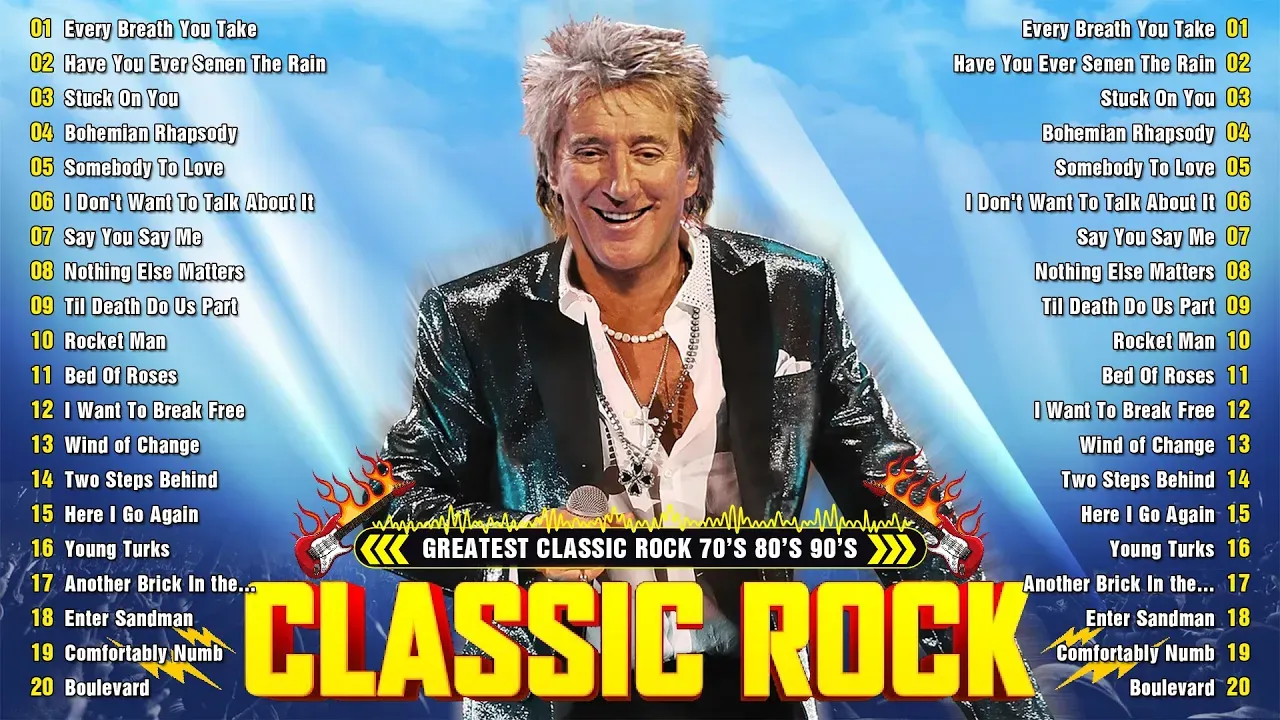 Pink Floyd, The Who, CCR, AC/DC, The Police, Aerosmith, Queen 🔥 Power Ballads | Classic Rock Songs