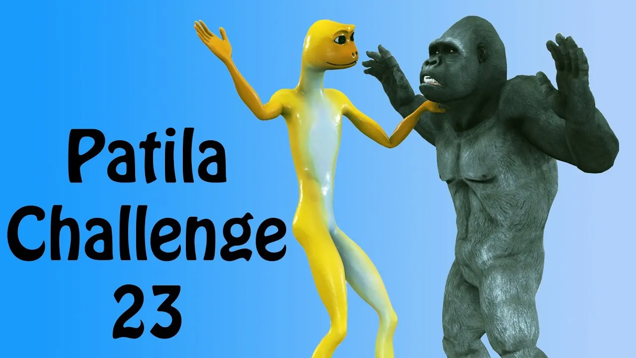 Patila Challenge 23. Patila - Missed The Stranger Gorilla & Raptor. Funny 3D Animated Short Film.