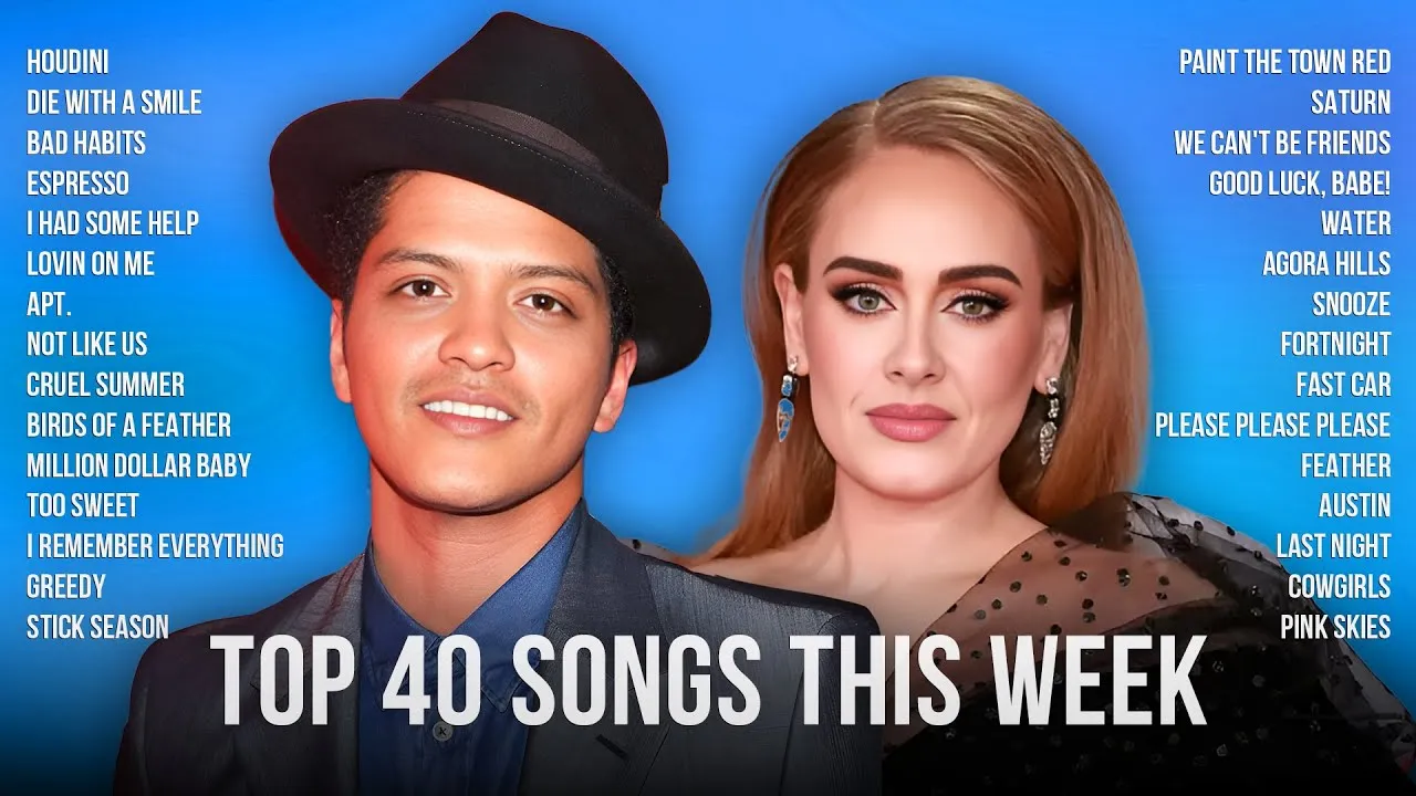 Top 40 Songs This Week 2025 🎤  Bruno Mars, Dua Lipa, Adele, Lady Gaga, The Weeknd, Taylor Swift