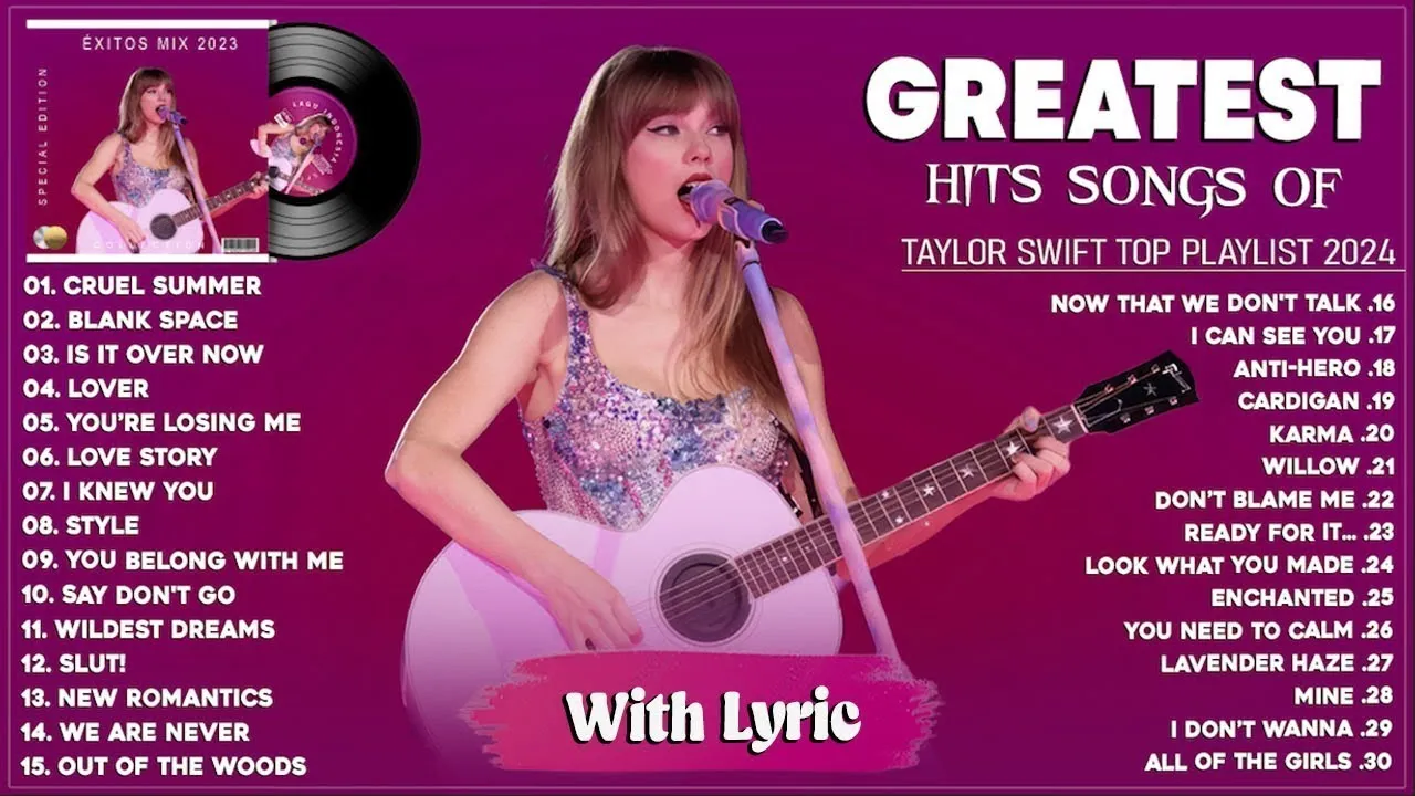 Taylor Swift Songs Playlist 2025 ~ Taylor Swift Greatest Hits Lyrics   Best Songs Lyrics 720p, h264