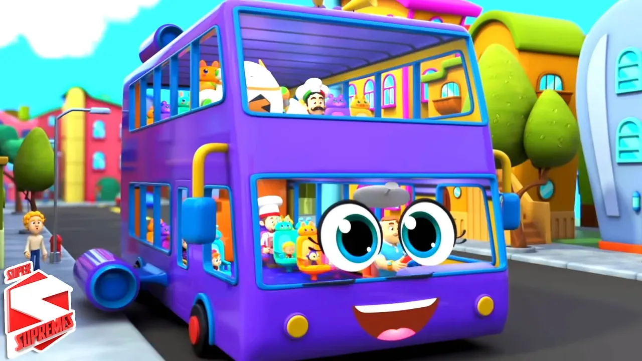 Let's Learn and Sing Wheels On The Bus + More Rhymes & Baby Songs