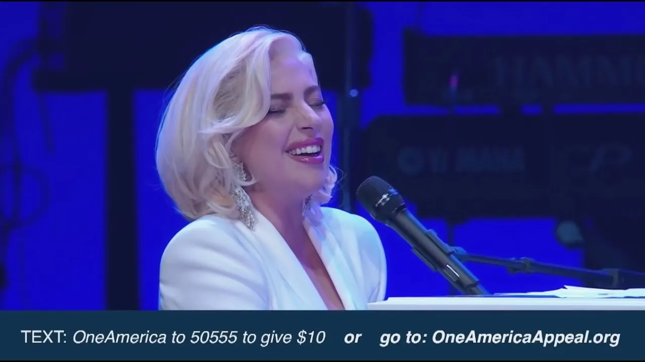 Lady Gaga - Million Reasons / Yoü and I / The Edge of Glory live at One America Appeal