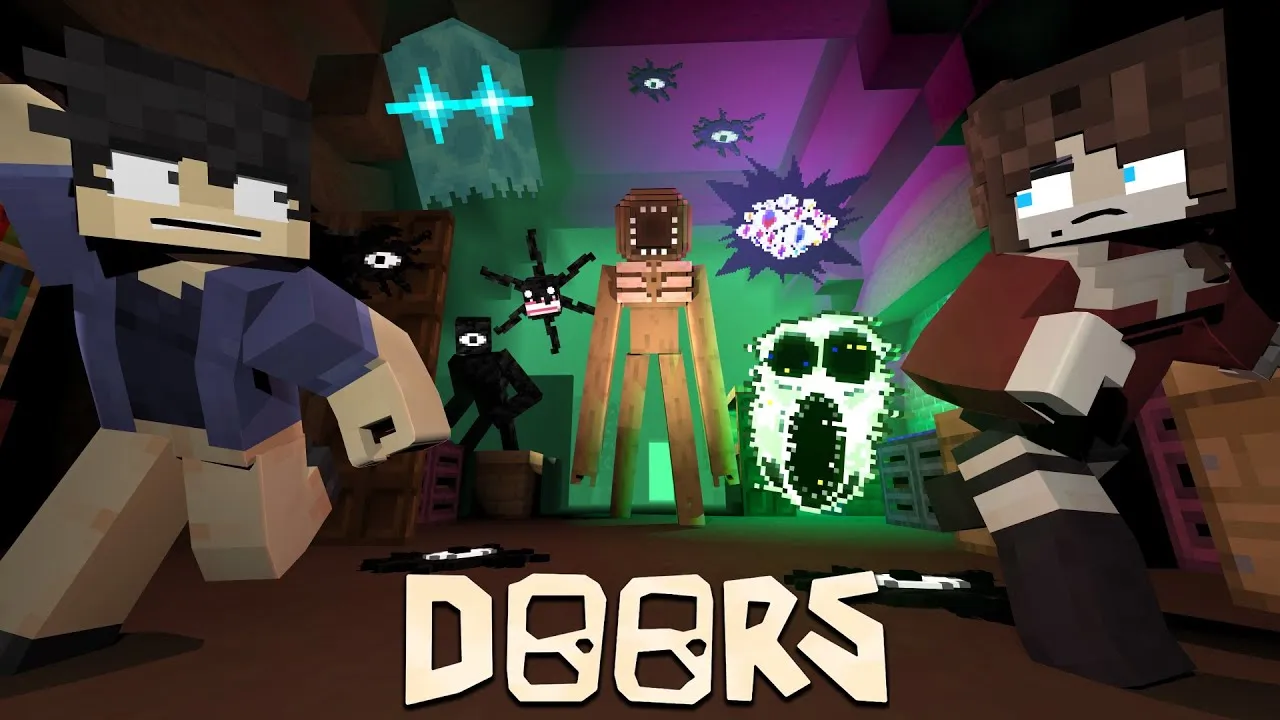 Doors FULL MOVIE - Minecraft & Roblox Animation (Full part)
