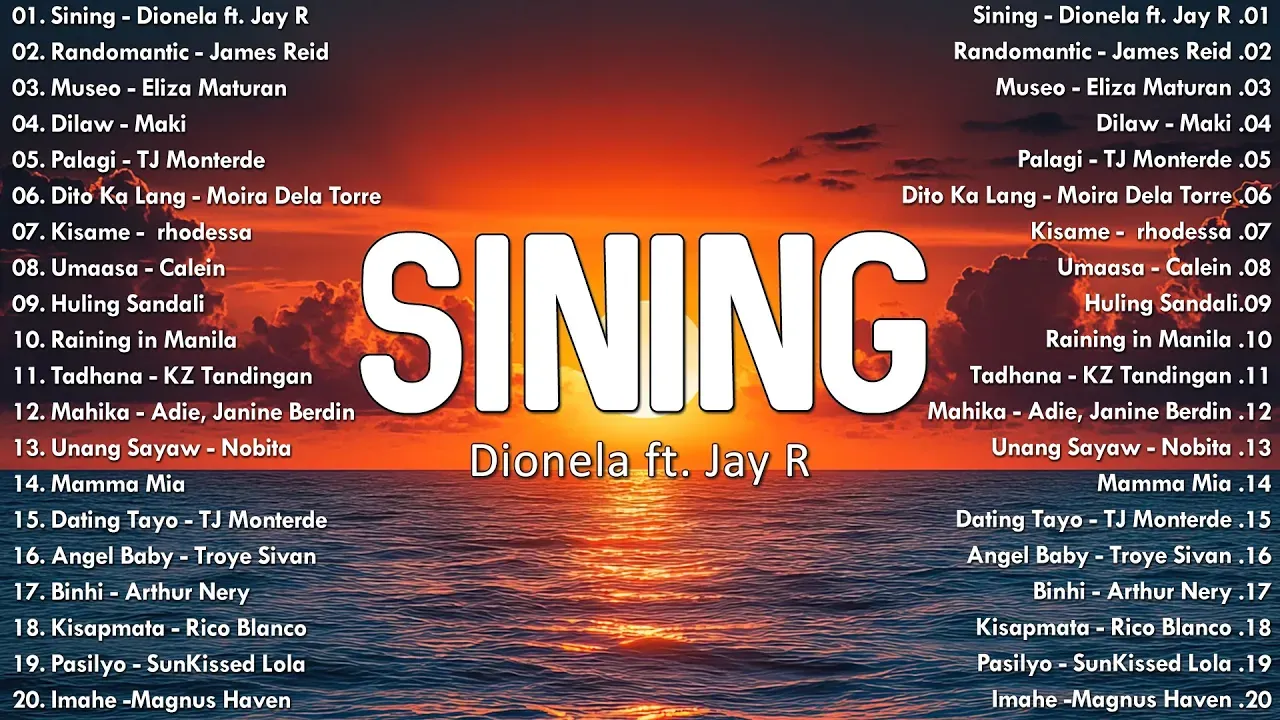 Sining - Dionela ft. Jay R š Best OPM Tagalog Love Songs With Lyrics š New OPM Songs 2024